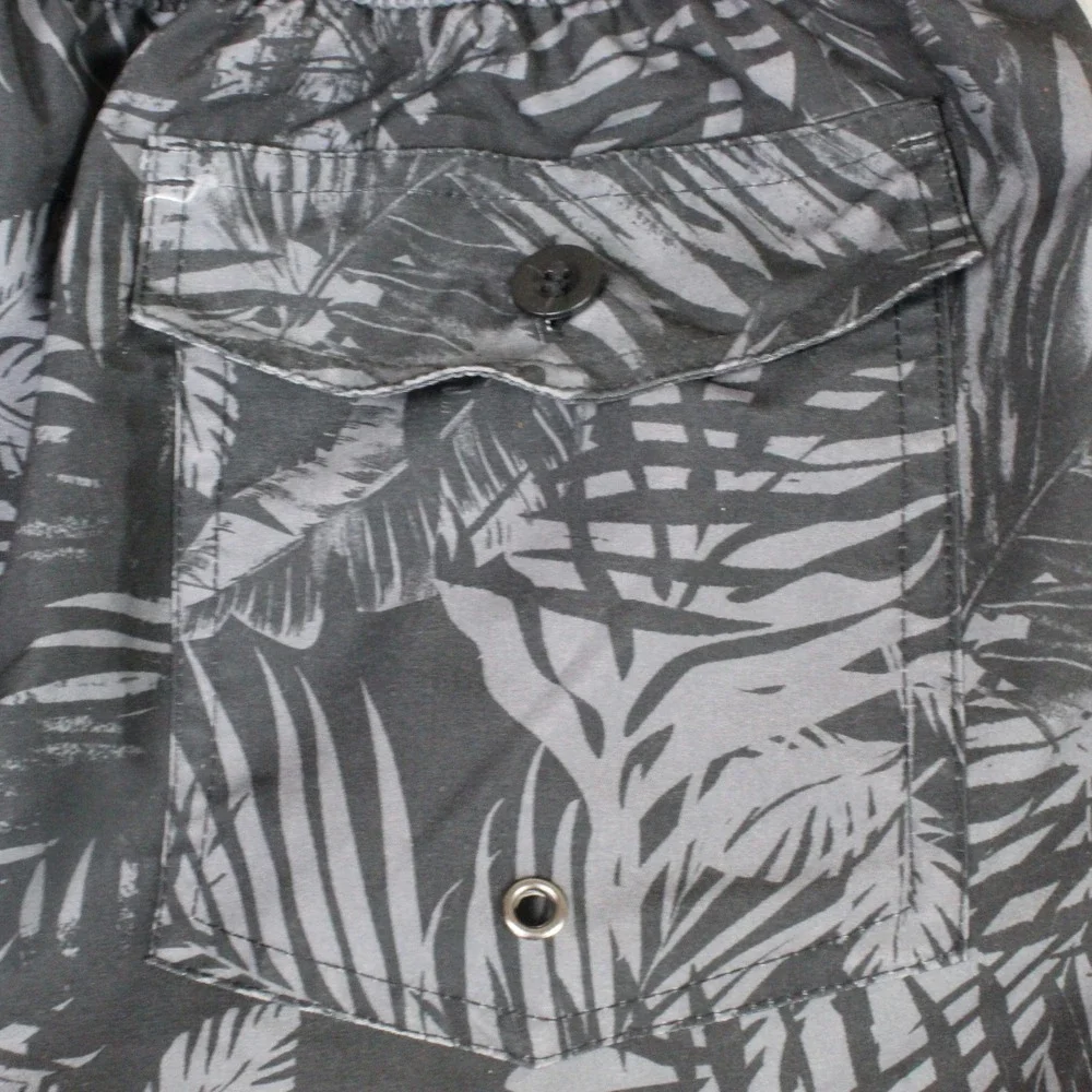 St Johns Bay Swim Trunks 2 Pack Palm Leaf Rock Island XL Black Blue NWT